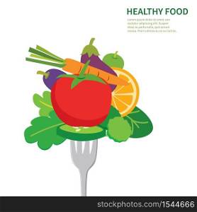 healthy food background isolated