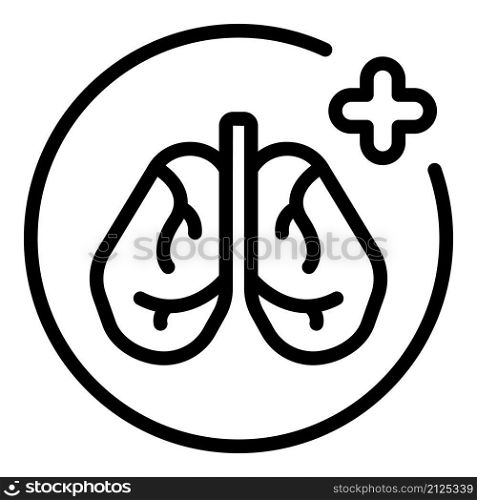 Healthy kid lungs icon outline vector. Hospital roentgen. Chest lung. Healthy kid lungs icon outline vector. Hospital roentgen