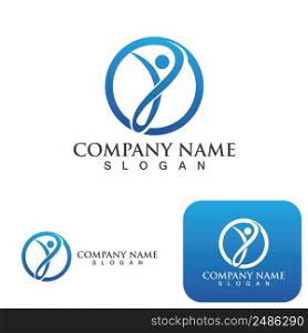 Healthy Life People Logo and symbol vector