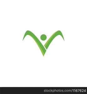 Healthy Life people Logo ilustration template vector icon