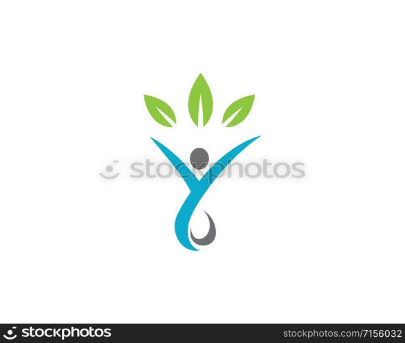 Healthy Life people Logo template vector