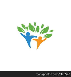 Healthy Life people Logo template vector icon