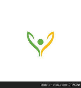 Healthy Life people Logo template vector icon