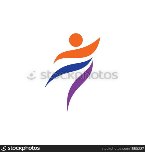 Healthy Life people Logo template vector icon