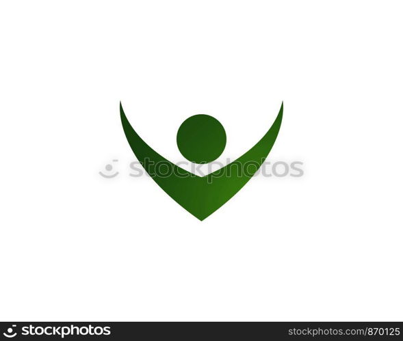 Healthy Life people Logo template vector icon