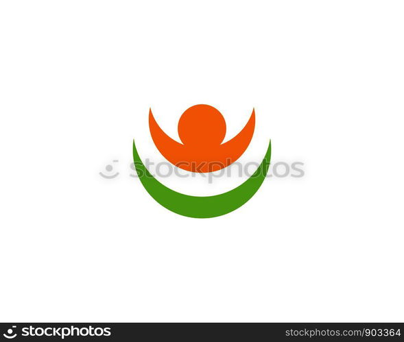 Healthy Life people Logo template vector icon