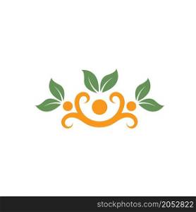 Healthy Life people vector icon concept design template