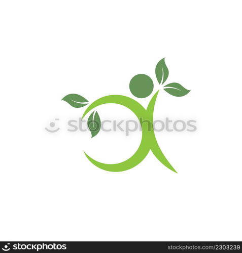 Healthy Life people vector icon concept design template