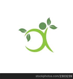Healthy Life people vector icon concept design template