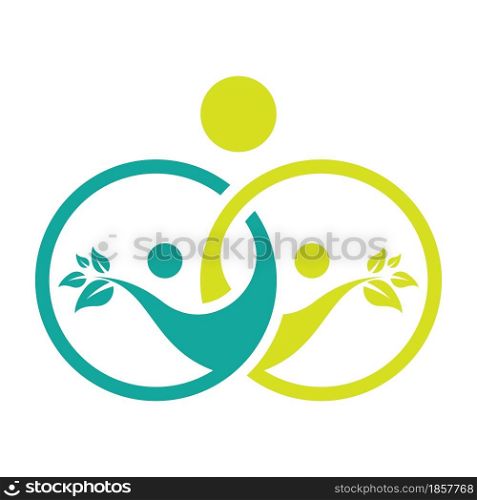 Healthy logo template vector icon design