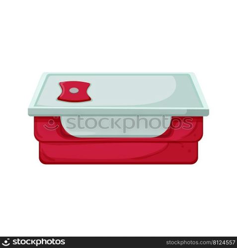 healthy lunch box color icon vector. healthy lunch box sign. isolated symbol illustration. healthy lunch box color icon vector illustration