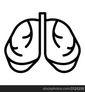 Healthy lungs icon outline vector. Medical xray. Patient lung. Healthy lungs icon outline vector. Medical xray