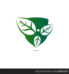 Healthy man and leaves figure vector logo design. Ecological and biological product concept sign. Ecology symbol. Human character icon. Logo for spa, healthy, nature and etc.