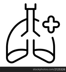 Healthy medical lungs icon outline vector. Patient cancer. Health doctor. Healthy medical lungs icon outline vector. Patient cancer