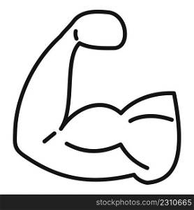 Healthy muscle icon outline vector. Sport diet. Active exercise. Healthy muscle icon outline vector. Sport diet