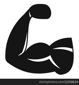 Healthy muscle icon simple vector. Sport diet. Active exercise. Healthy muscle icon simple vector. Sport diet