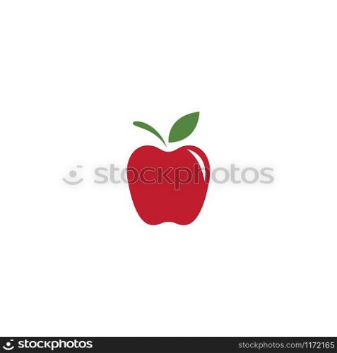 Healthy Red Apple logo vector illustration