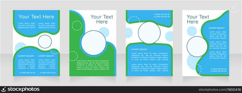 Healthy routine promotion blank brochure layout design. Everyday health. Vertical poster template set with empty copy space for text. Premade corporate reports collection. Editable flyer paper pages. Healthy routine promotion blank brochure layout design