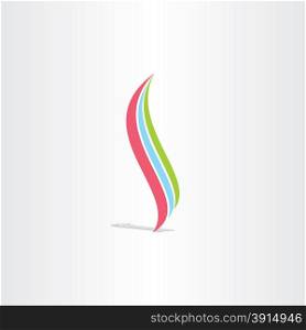 healthy spine colotful icon logo design