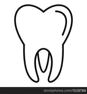 Healthy tooth icon. Outline healthy tooth vector icon for web design isolated on white background. Healthy tooth icon, outline style