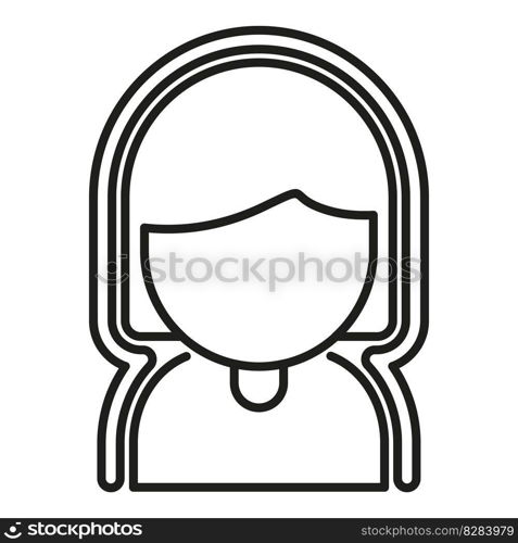 Healthy woman icon outline vector. Immune system. Human body. Healthy woman icon outline vector. Immune system