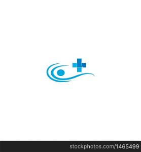 Healty wave logo icon illustration