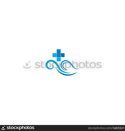 Healty wave logo icon illustration