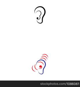 Hearing Logo Template vector icon design