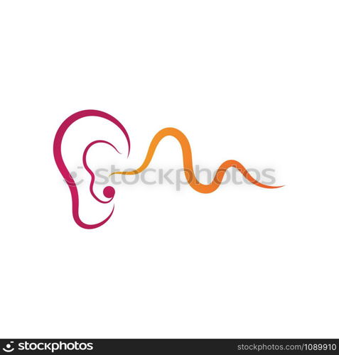 Hearing Logo Template vector icon design