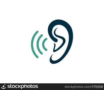 Hearing Logo Template vector icon design. Hearing Logo Template