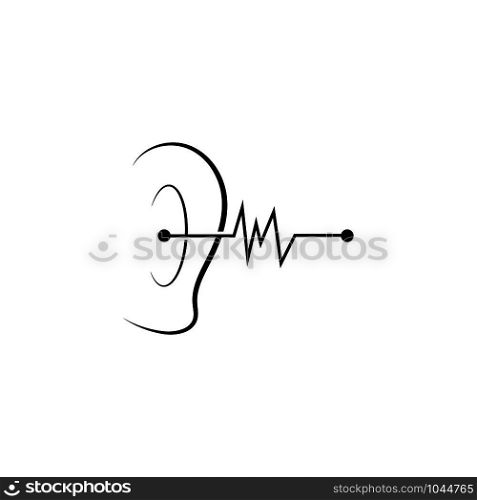 Hearing Vector Illustration design Logo template