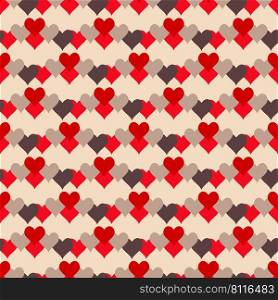 Heart background design Valentine"s day seamless pattern