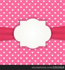 Heart Background with Frame Vector Illustration EPS10. Heart Background with Frame Vector Illustration