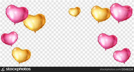 heart balloons concept design template holiday Happy valentines Day, background Celebration Vector illustration.