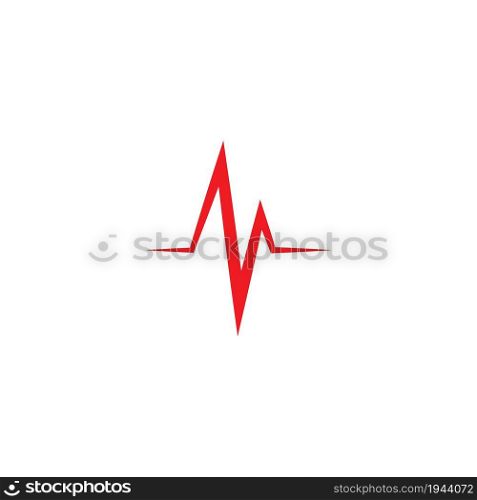heart beat line vector ilustration