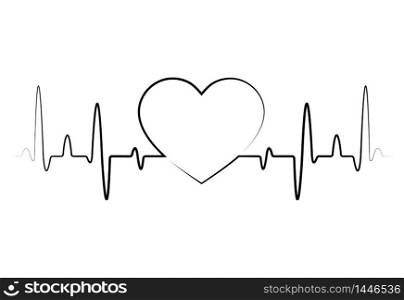 Heart beat monitor pulse line icon for medical apps and websites.Red blood pressure, cardiogram, health EKG. Heart cardiogram in flat style on isolated background. vector eps10. Heart beat monitor pulse line icon for medical apps and websites.Red blood pressure, cardiogram, health EKG. Heart cardiogram in flat style on isolated background. vector
