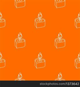 Heart candle pattern vector orange for any web design best. Heart candle pattern vector orange