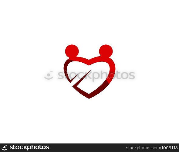 Heart Care logo vector template