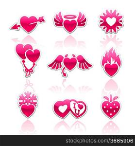Heart collection, Love icons