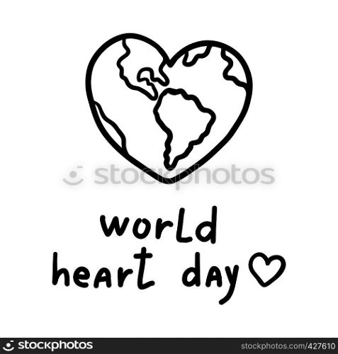 Heart day concept background. Hand drawn illustration of heart day vector concept background for web design. Heart day concept background, hand drawn style
