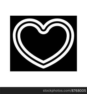 heart denim glyph icon vector. heart denim sign. isolated symbol illustration. heart denim glyph icon vector illustration