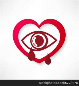 heart eye design