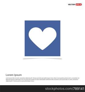 Heart Icon - Blue photo Frame