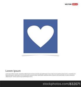 Heart icon - Blue photo Frame
