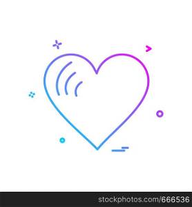 heart icon design vector