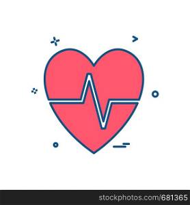 Heart icon design vector
