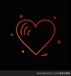 heart icon design vector