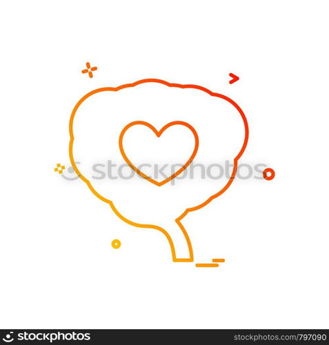 Heart icon design vector