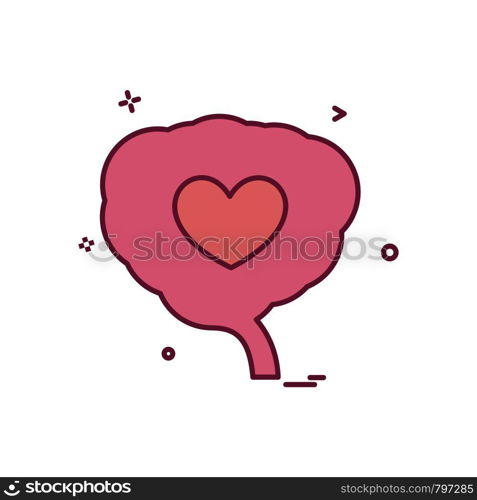 Heart icon design vector