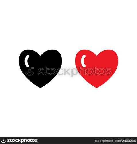 Heart Icon Design Vector Logo Template Illustration Sign And Symbol